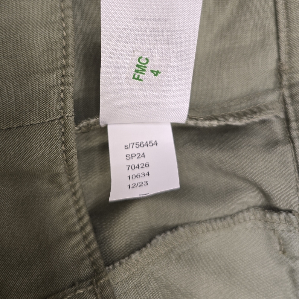 Loft Poplin Wide Leg Pants Green Size 8P - Picture 7 of 9